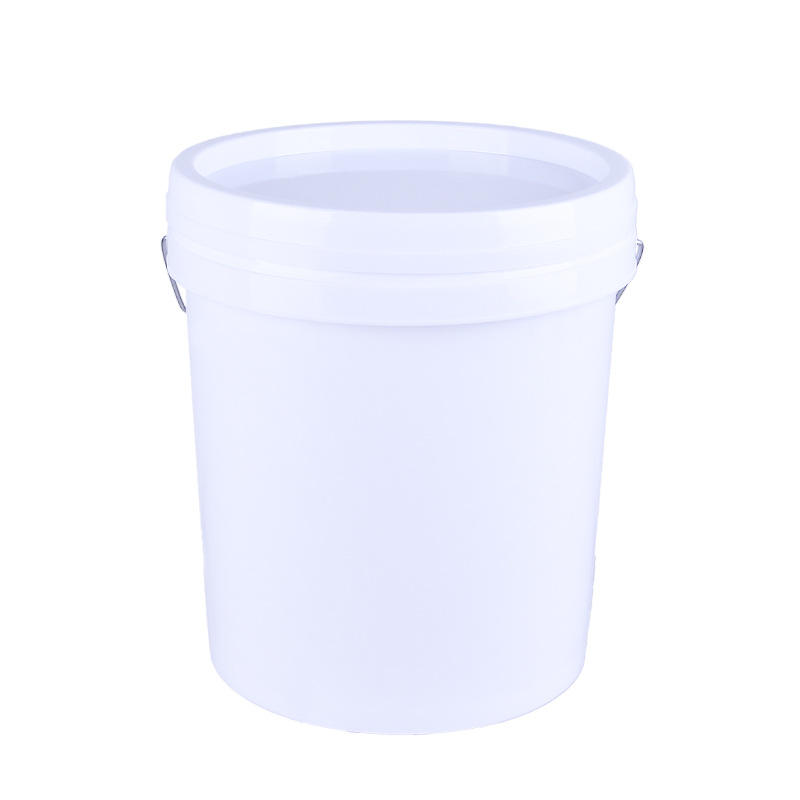 customized round airtight storage container barrel white plastic packaging buckets